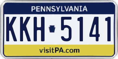 PA license plate KKH5141