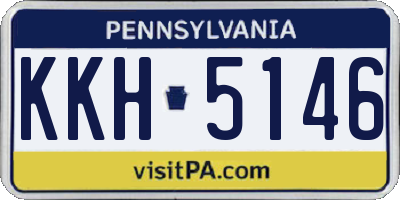 PA license plate KKH5146