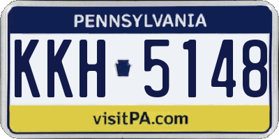 PA license plate KKH5148
