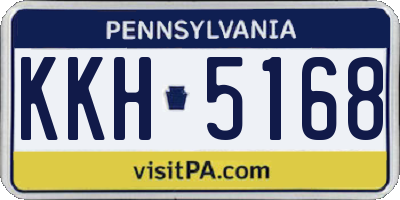 PA license plate KKH5168
