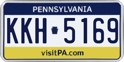 PA license plate KKH5169