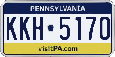 PA license plate KKH5170