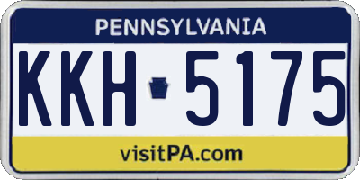 PA license plate KKH5175