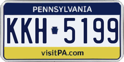 PA license plate KKH5199