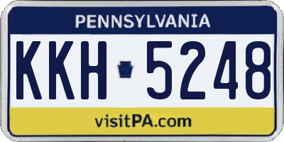 PA license plate KKH5248