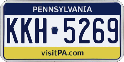 PA license plate KKH5269