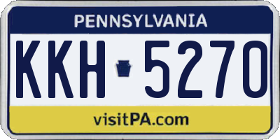 PA license plate KKH5270