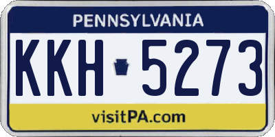 PA license plate KKH5273