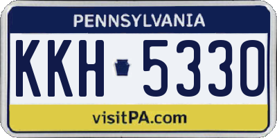 PA license plate KKH5330