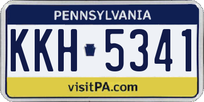 PA license plate KKH5341