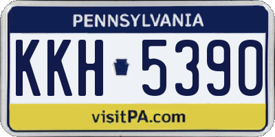 PA license plate KKH5390