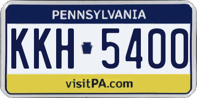 PA license plate KKH5400
