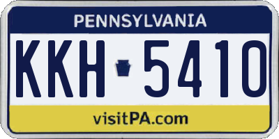 PA license plate KKH5410