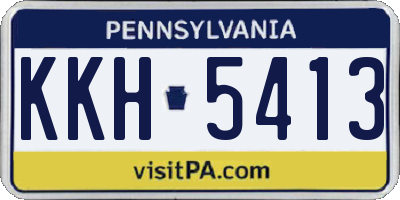 PA license plate KKH5413