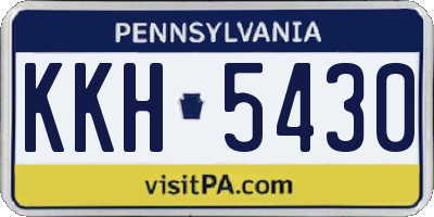 PA license plate KKH5430