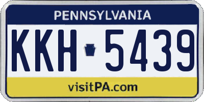 PA license plate KKH5439