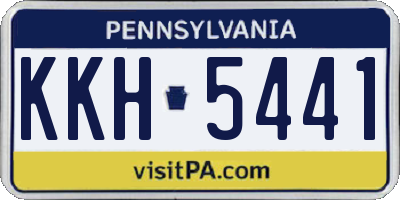 PA license plate KKH5441