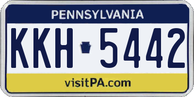 PA license plate KKH5442