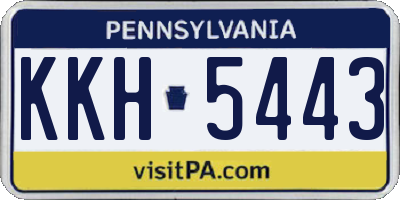 PA license plate KKH5443