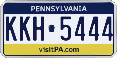 PA license plate KKH5444
