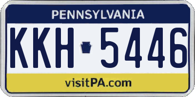 PA license plate KKH5446