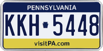 PA license plate KKH5448