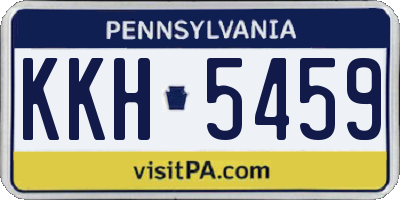 PA license plate KKH5459