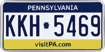 PA license plate KKH5469