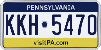 PA license plate KKH5470