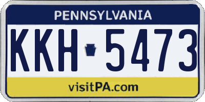 PA license plate KKH5473