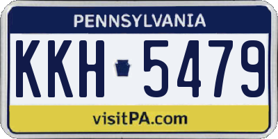 PA license plate KKH5479