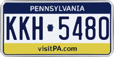 PA license plate KKH5480
