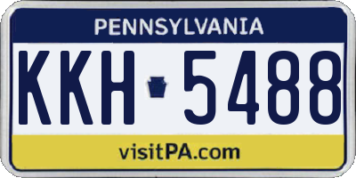 PA license plate KKH5488