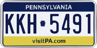 PA license plate KKH5491