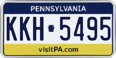 PA license plate KKH5495