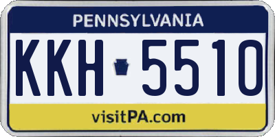PA license plate KKH5510