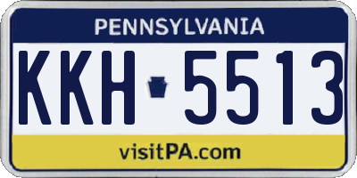 PA license plate KKH5513