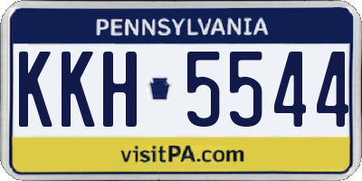 PA license plate KKH5544