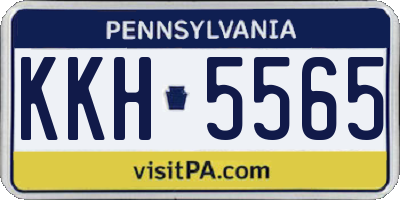 PA license plate KKH5565