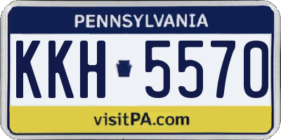 PA license plate KKH5570