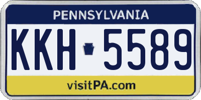 PA license plate KKH5589
