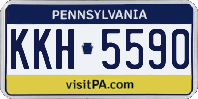 PA license plate KKH5590