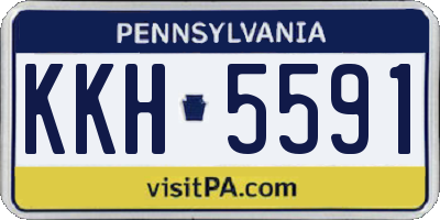 PA license plate KKH5591