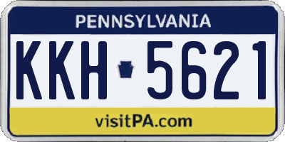 PA license plate KKH5621