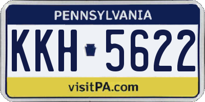 PA license plate KKH5622