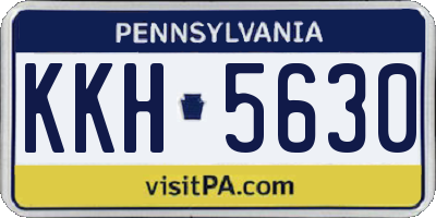 PA license plate KKH5630
