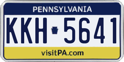 PA license plate KKH5641