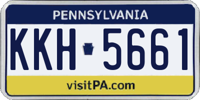 PA license plate KKH5661