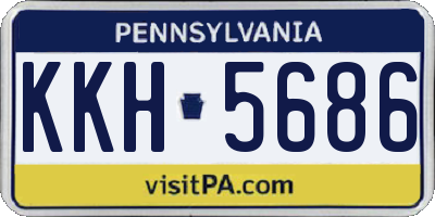 PA license plate KKH5686