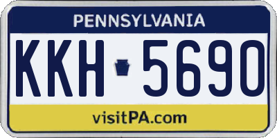 PA license plate KKH5690